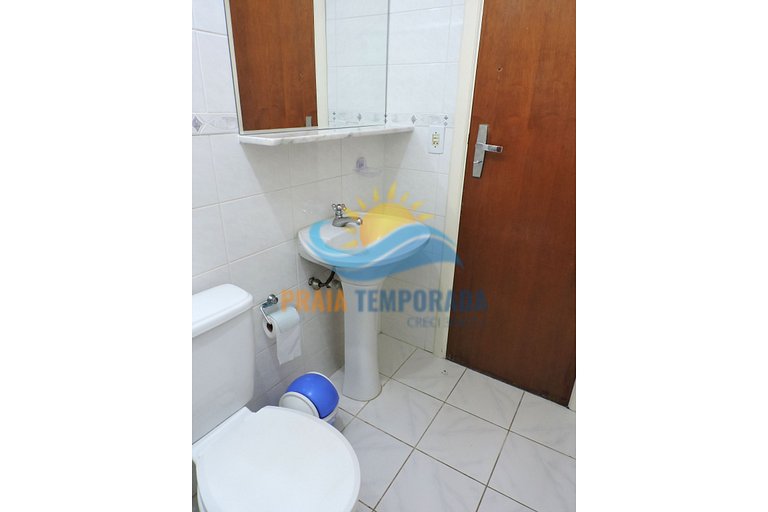 Apartamento 46-B de 1 dormitório para 5 pessoas a uma quadra