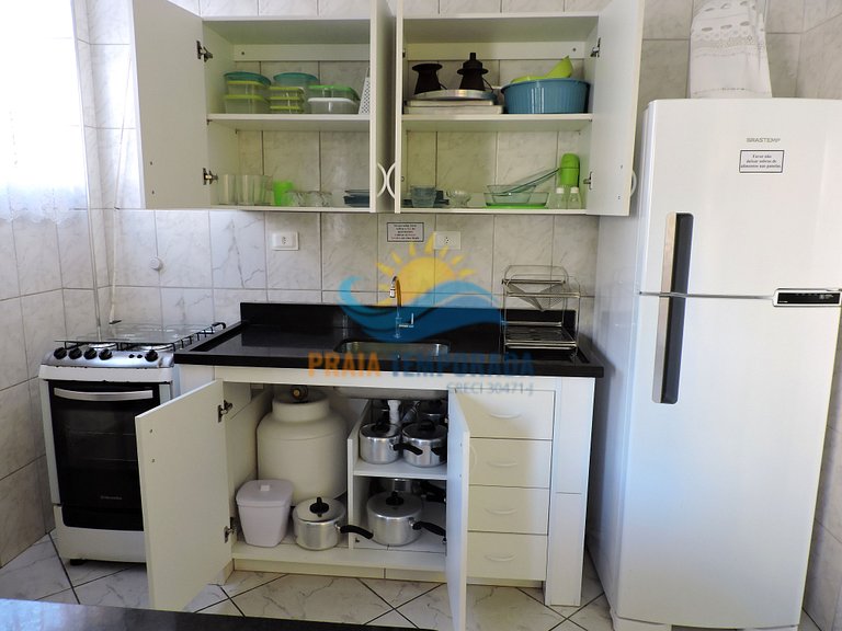 Apartamento 21 de 1 dormitório para 5 pessoas a duas quadras