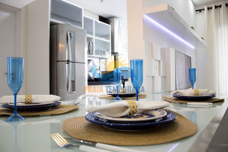Apartamento com varanda gourmet, piscina e sauna