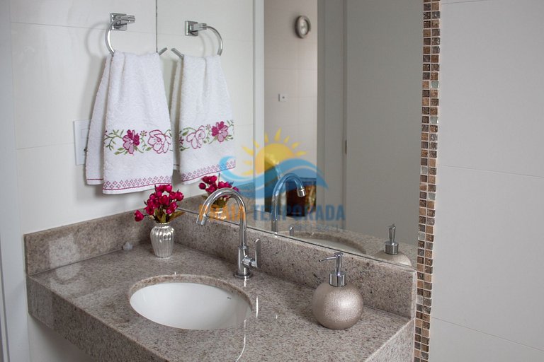 Apartamento com varanda gourmet, piscina e sauna