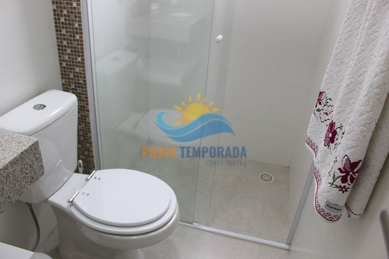 Apartamento com varanda gourmet, piscina e sauna
