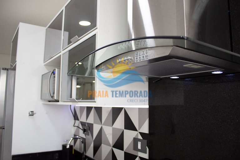 Apartamento com varanda gourmet, piscina e sauna
