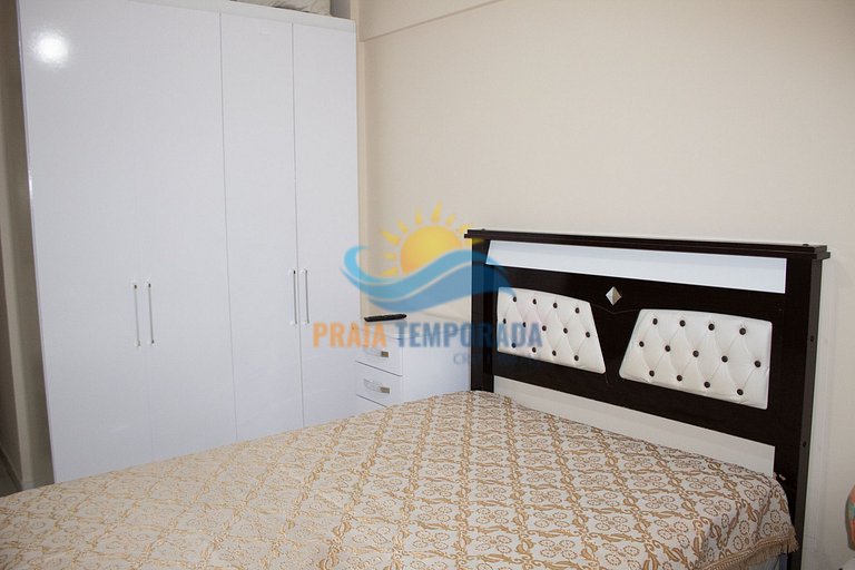 Apartamento frente mar com sacada gourmet