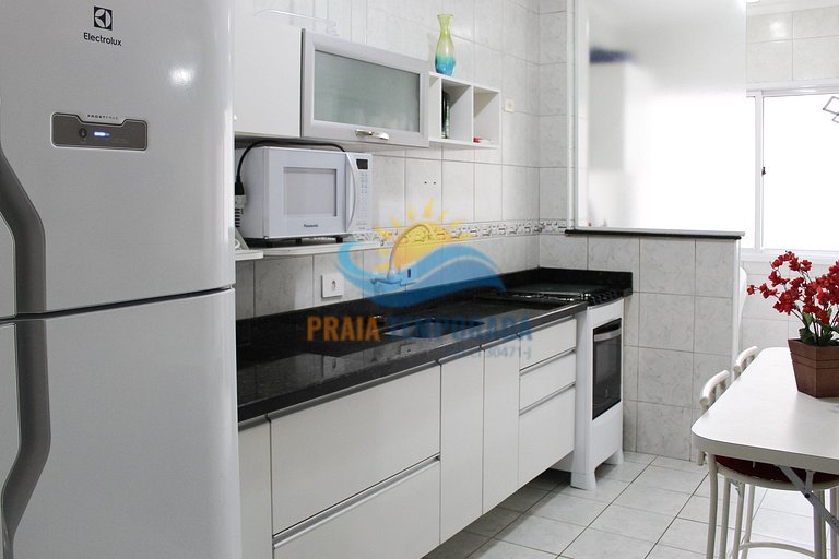 Apartamento frente mar com sacada gourmet