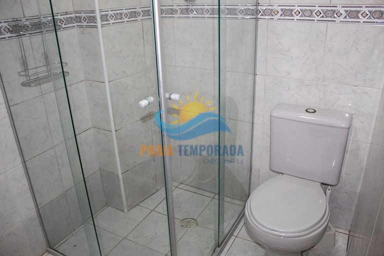 Apartamento frente mar com sacada gourmet