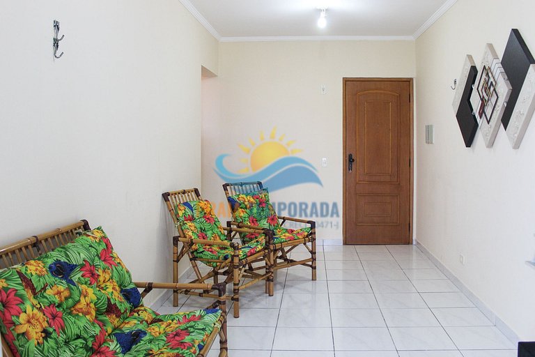 Apartamento frente mar com sacada gourmet