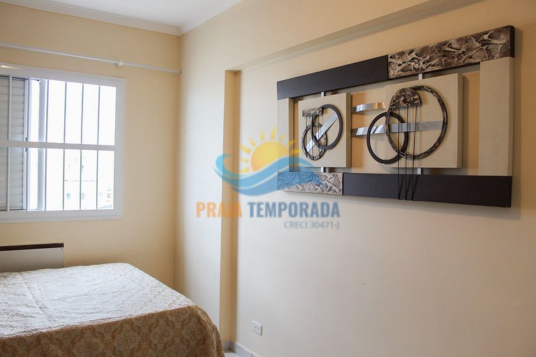 Apartamento frente mar com sacada gourmet