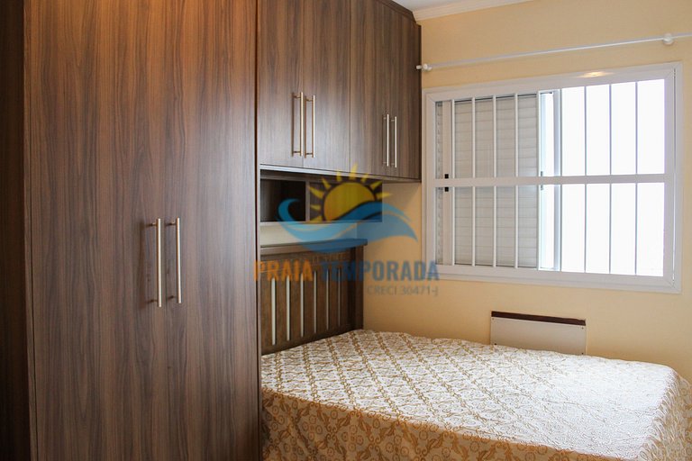 Apartamento frente mar com sacada gourmet