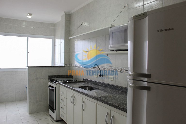 Apartamento frente mar com sacada gourmet