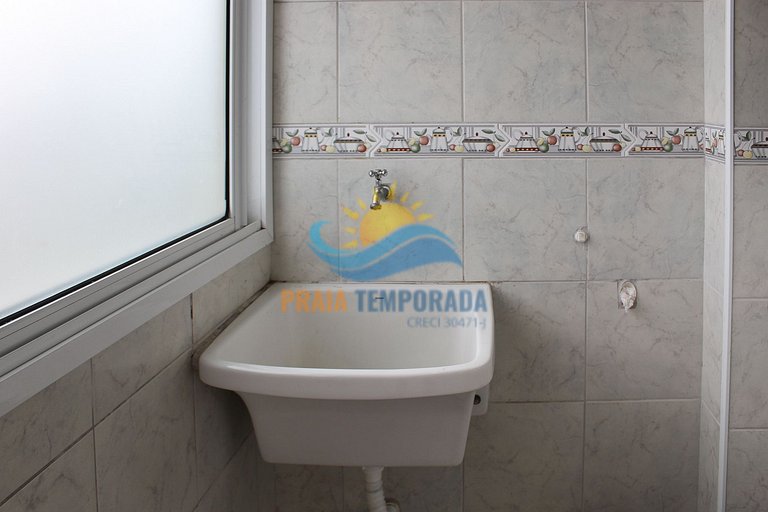 Apartamento frente mar com sacada gourmet