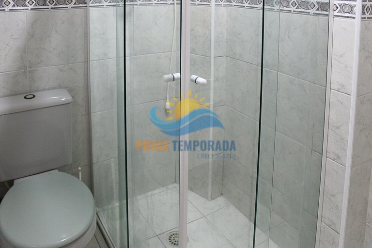 Apartamento frente mar com sacada gourmet