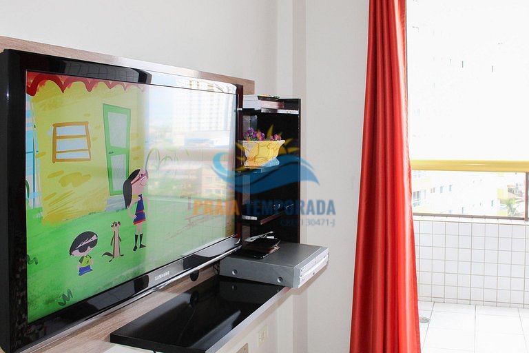 Apartamento com linda vista para o mar, prédio com piscina