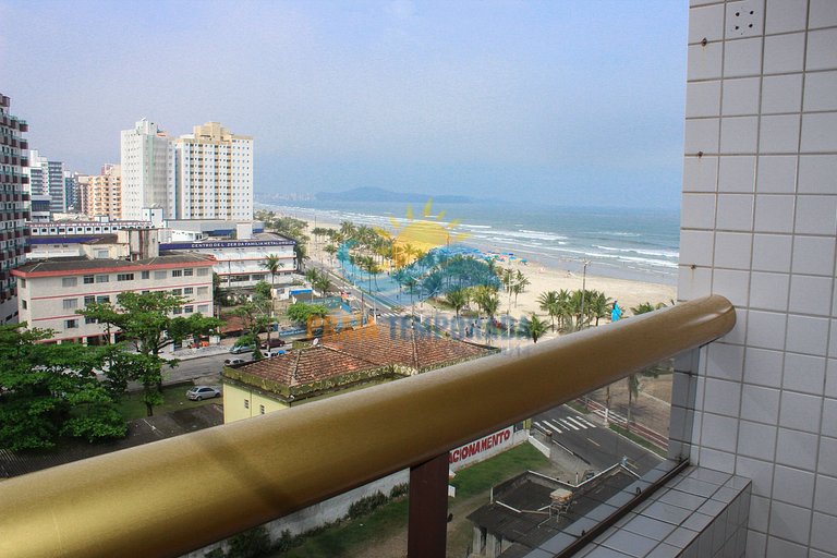 Apartamento com linda vista para o mar, prédio com piscina