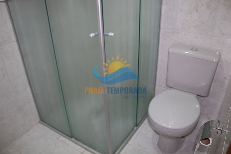 Apartamento frente mar com sacada gourmet