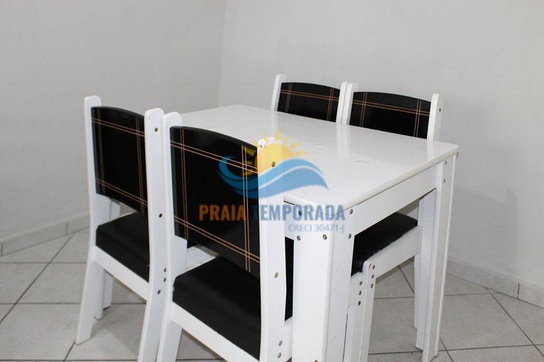 Apartamento frente ao mar com piscina com cascata