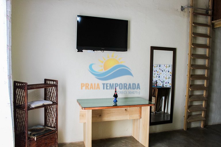 Linda casa em Peruíbe com churrasqueira e fogão a lenha