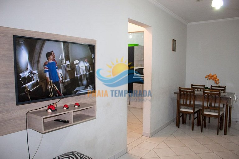Apartamento frente ao mar com piscina com cascata
