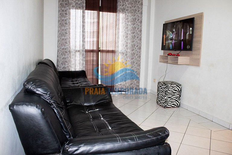 Apartamento frente ao mar com piscina com cascata