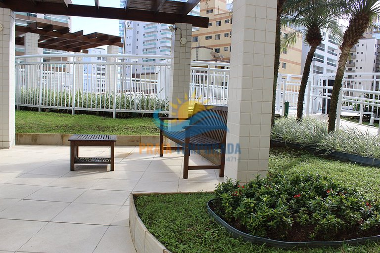 Apartamento próximo da praia com área de lazer completa