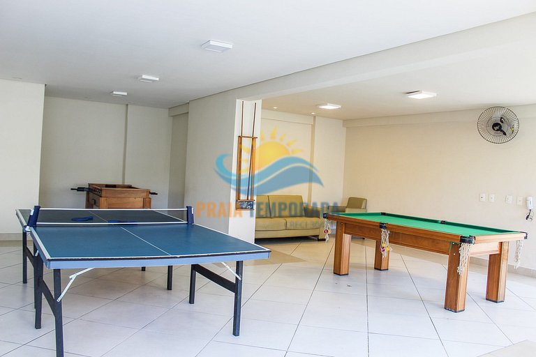 Apartamento próximo da praia com área de lazer completa
