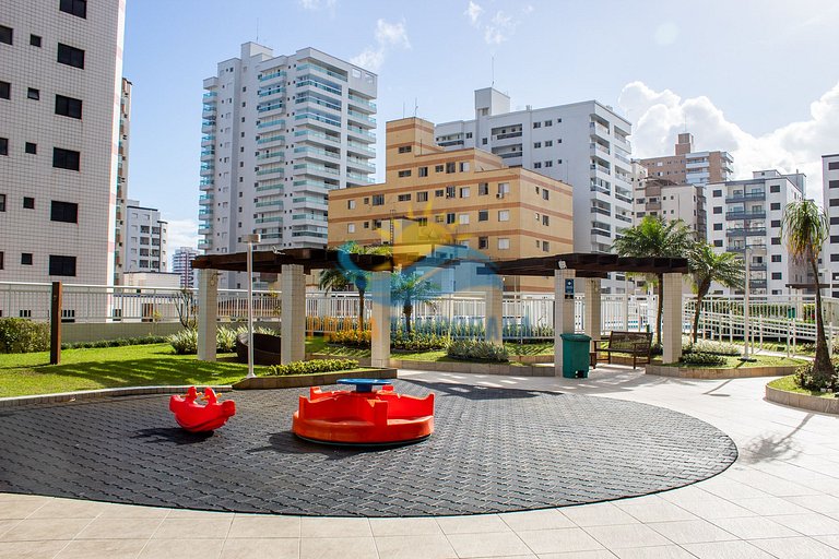Apartamento próximo da praia com área de lazer completa