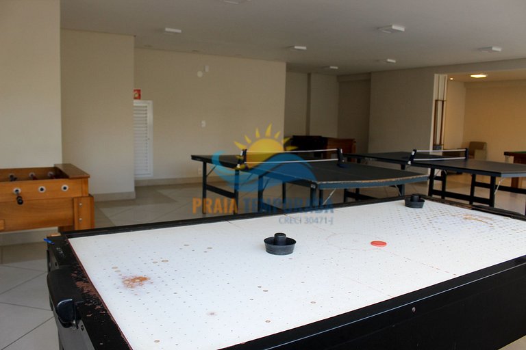 Apartamento próximo da praia com área de lazer completa