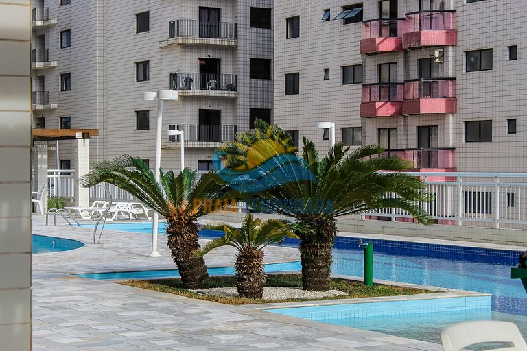 Apartamento próximo da praia com área de lazer completa