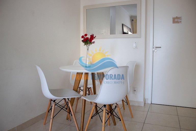 Apartamento próximo da praia com área de lazer completa