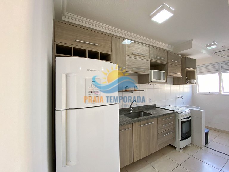 Apartamento próximo da praia com área de lazer completa