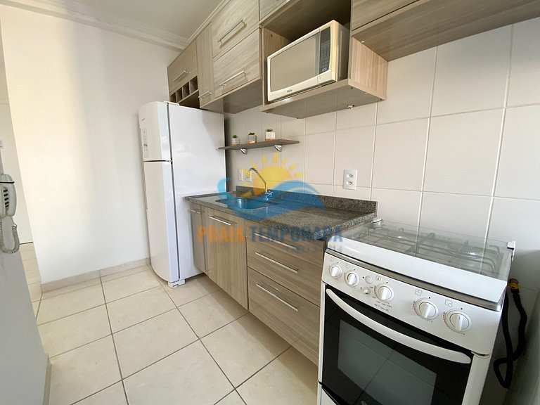 Apartamento próximo da praia com área de lazer completa