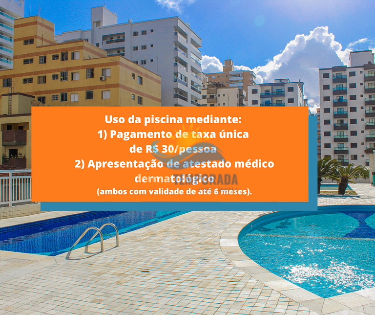 Apartamento próximo a praia com lazer completo