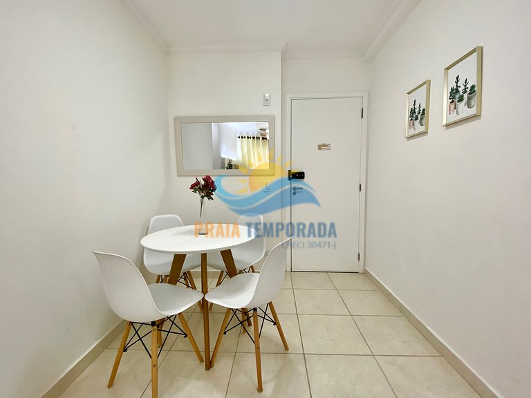 Apartamento próximo da praia com área de lazer completa