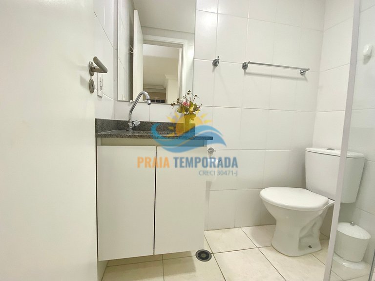 Apartamento próximo da praia com área de lazer completa