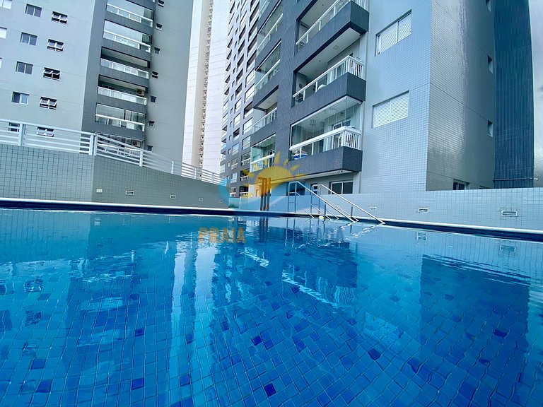 Apartamento com varanda gourmet, piscina e sauna
