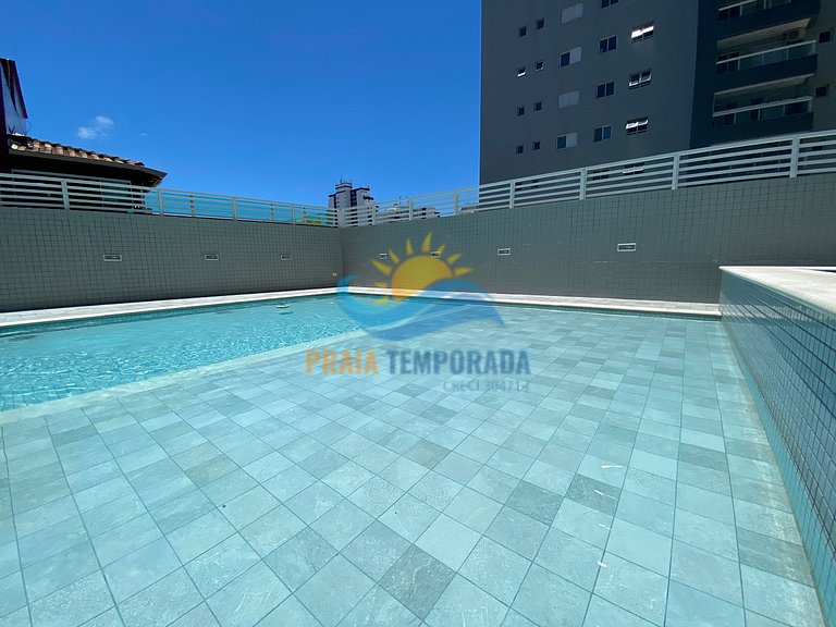 Apartamento com varanda gourmet, piscina e sauna