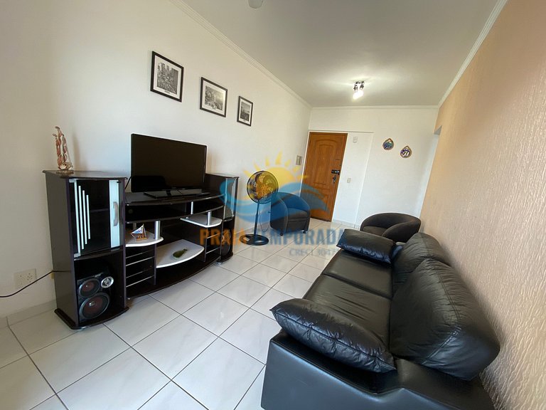 Apartamento frente mar com sacada gourmet