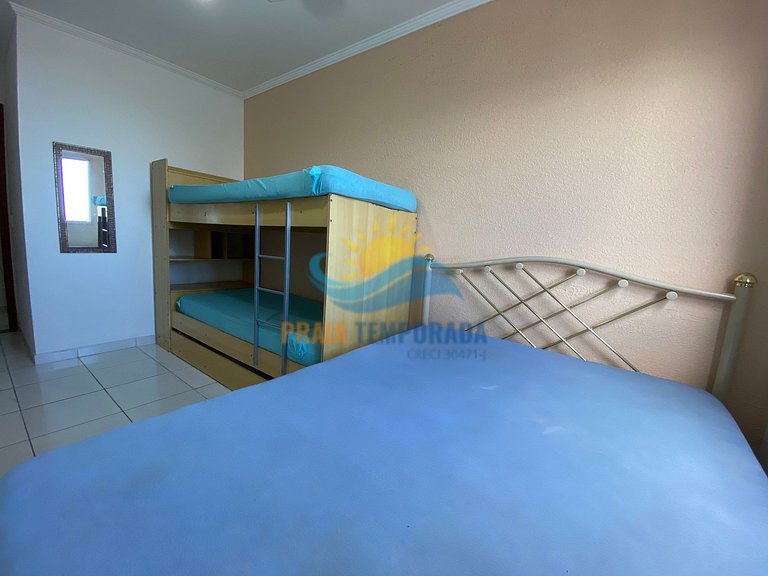 Apartamento frente mar com sacada gourmet