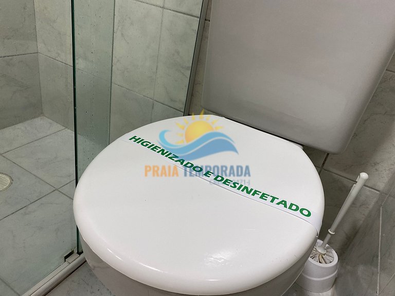 Apartamento com churrasqueira e linda vista para o mar