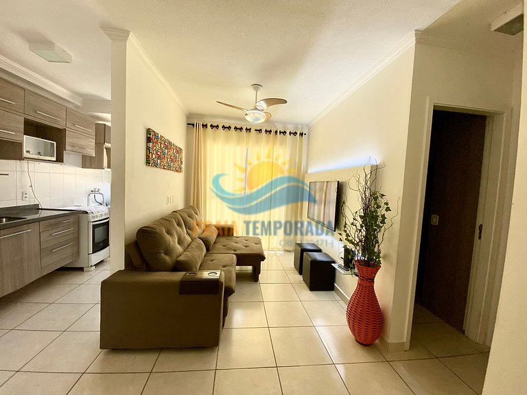 Apartamento próximo da praia com área de lazer completa