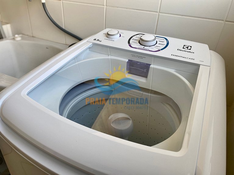 Apartamento próximo da praia com área de lazer completa