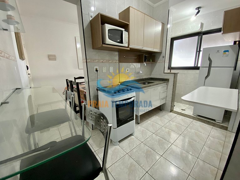 Apartamento com 2 sacadas e linda vista para o mar