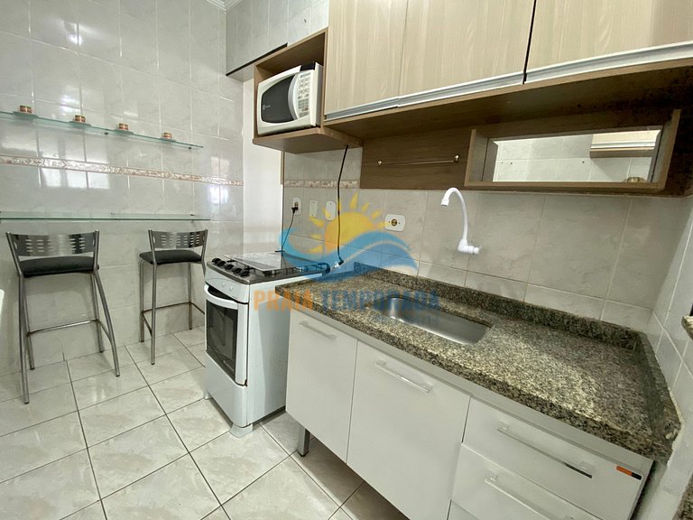 Apartamento com 2 sacadas e linda vista para o mar
