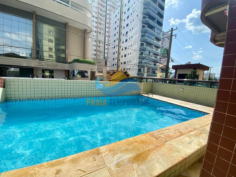 A072 - Apto c/ Churrasqueira & Piscina | 30m Praia