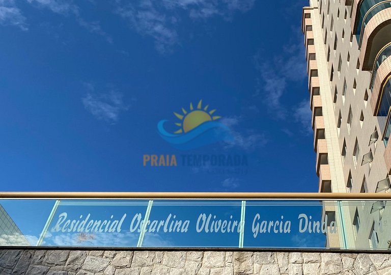 T124 - Apto com churrasqueira | Wi-fi, apenas 100m da praia