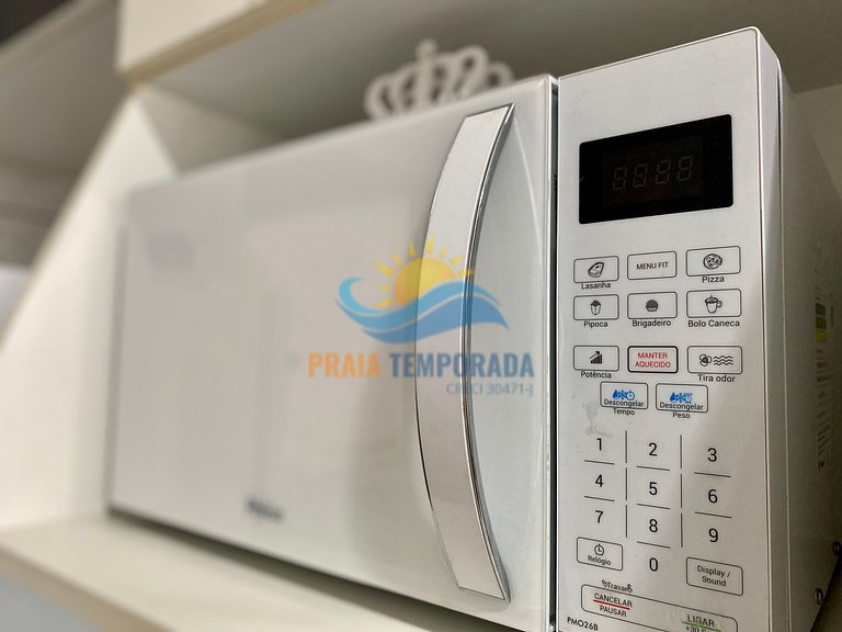 A077 - Apto c/ Sacada| 2 Dorm|Aprox. 100m da Praia