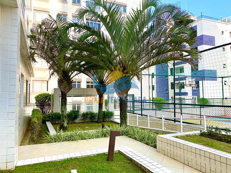 Apartamento próximo da praia com área de lazer completa