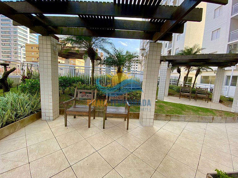 Apartamento próximo da praia com área de lazer completa