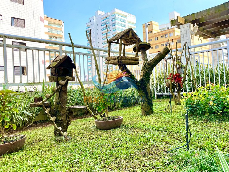 Apartamento próximo da praia com área de lazer completa