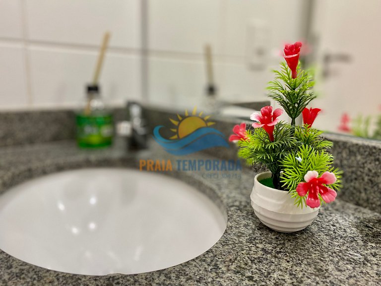 Apartamento próximo a praia com lazer completo