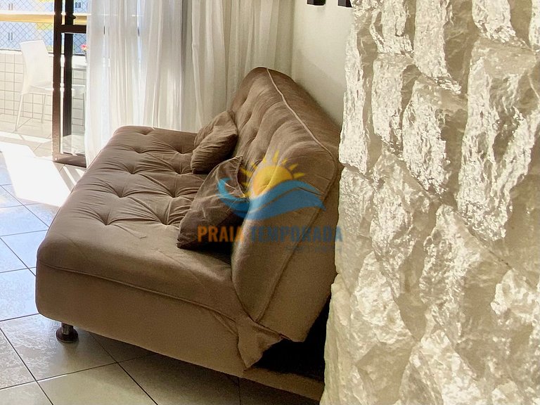 Apartamento com linda vista para o mar, prédio com piscina